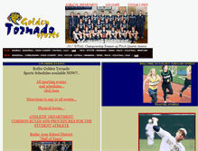 Tablet Screenshot of goldentornadosports.net